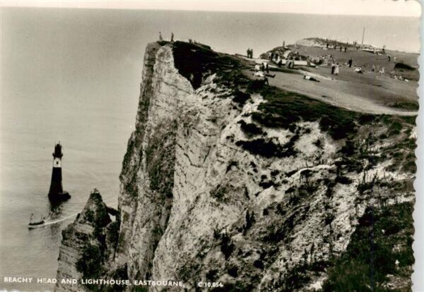 Eastbourne  Sussex UK Beachy Head and Lighthouse