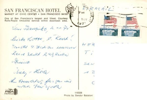 San Francisco California USA San Francisco Hotel – Bild 2