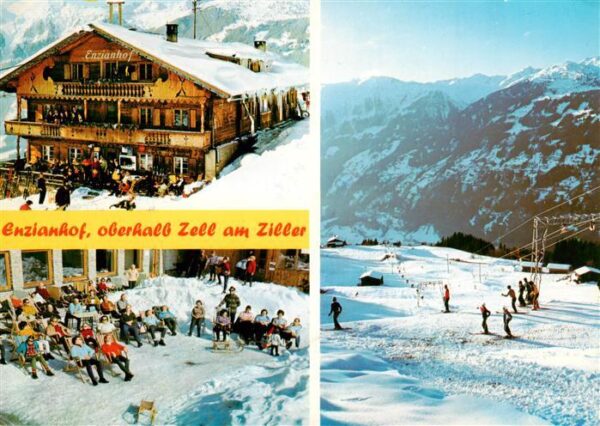 Zell Ziller Tirol AT Enzianhof Sonnenterrasse Skilift