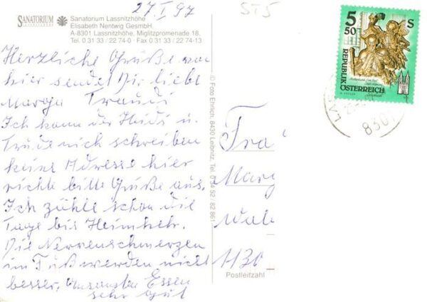 Lassnitzhoehe Sanatorium – Bild 2