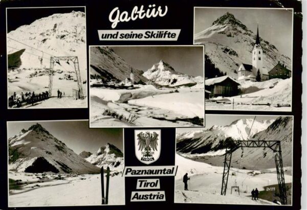 Galtuer Tirol Paznauntal Kirche Skilifte Panorama