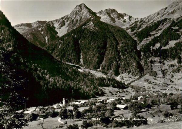 St Gallenkirch Vorarlberg AT Fliegeraufnahme