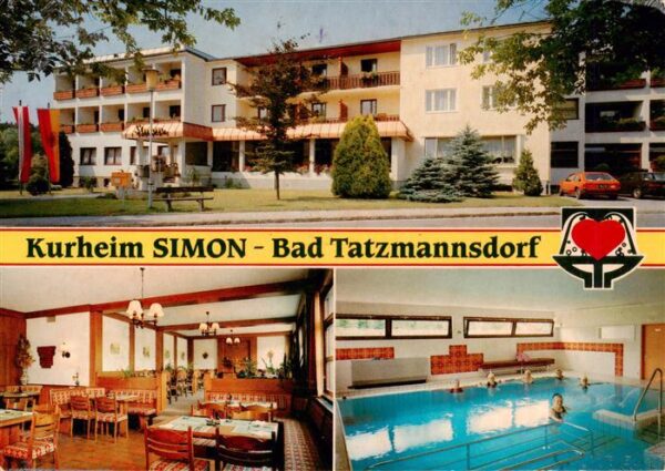 Bad Tatzmannsdorf Burgenland AT Kurheim Simon Gastraum Hallenbad