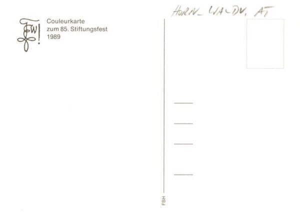 Horn Waldviertel Niederoesterreich AT KoeStV Waldmark 85. Stiftungsfest 1989 – Bild 2