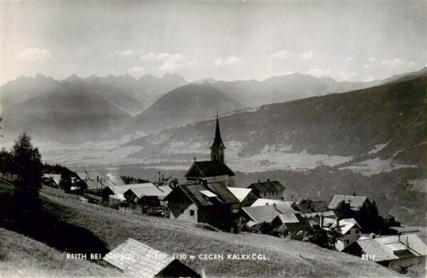Reith Seefeld Tirol AT Panorama mit Kalkkoegl