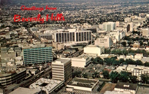Beverly Hills California USA Fliegeraufnahme