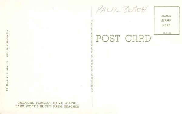 Palm Beach Florida USA Tropical Flagler Drive along Lake Worth in the Palm Beach – Bild 2