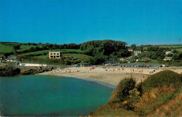 Falmouth Cornwall UK Swanpool Beach Fliegeraufnahme