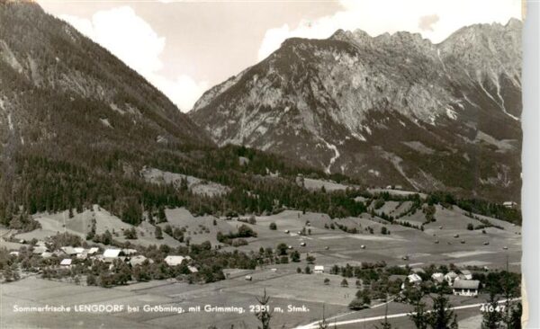 Lengdorf Groebming Steiermark Fliegeraufnahme mit Grimming