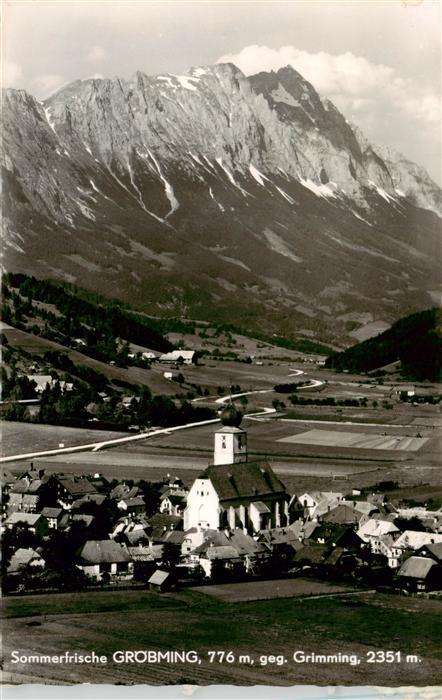 Groebming Steiermark AT Fliegeraufnahme mit Grimming