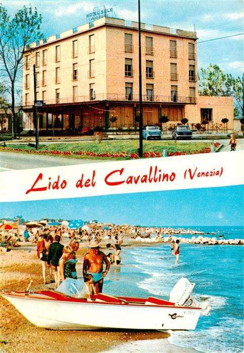 Cavallino Lido Venezia IT Hotel Sole Strandpartie