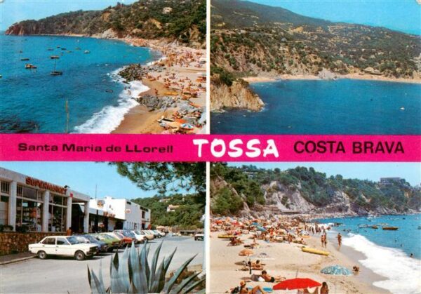 Tossa de Mar ES Santa Maria de Llorell Strandpartien Panorama Strasse