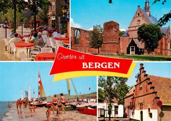 Bergen  Nordholland NL Terrasse Schloss Strandpartie Gasthaus