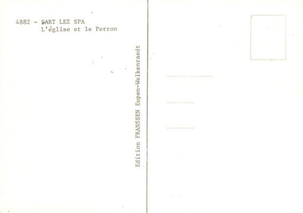 Sart-lez-Spa Belgie Eglise et le Perron – Bild 2