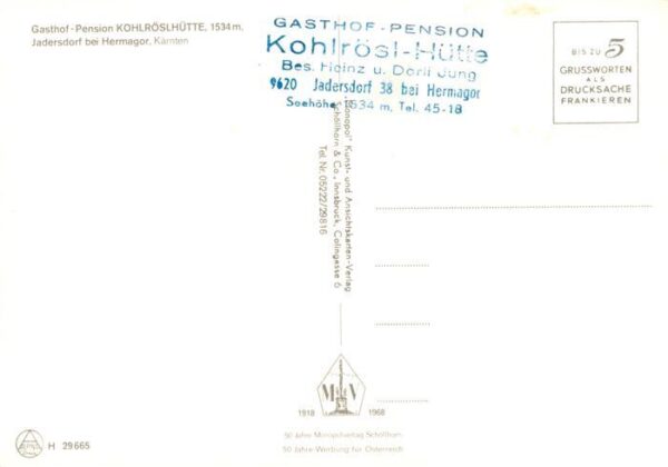 Jadersdorf St Lorenzen Gitschtal Kaernten AT Gasthof Pension Kohlroeslhuette – Bild 2