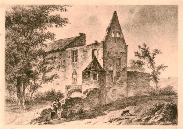 Aulne Abbaye d Aulne Belgie Abbaye d'Aulne Zeichnung
