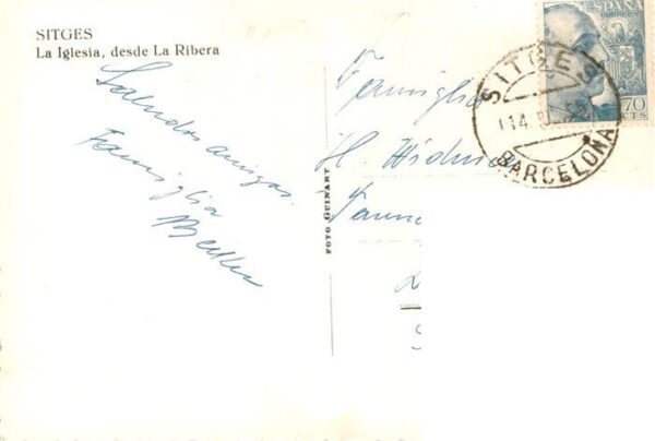 Sitges ES La Iglesia desde La Ribera – Bild 2