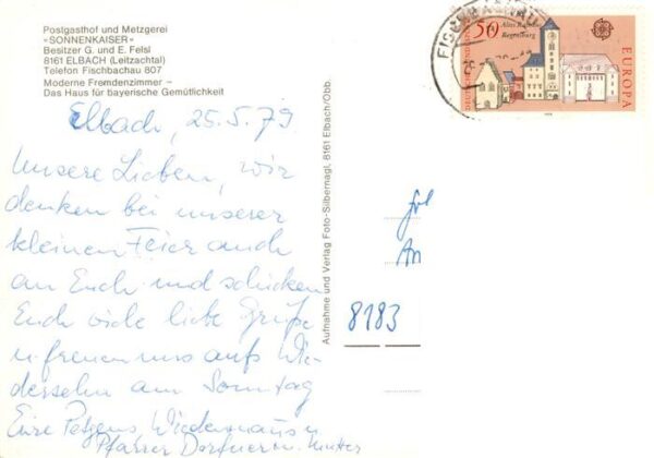 Elbach Miesbach Bayern Postgasthof Sonnenkaiser Gastraum – Bild 2