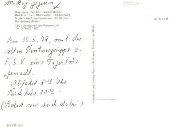 Achkarren Gasthaus Vulkan Stueble – Bild 2