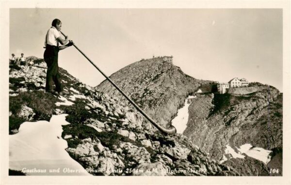 Alphorn Cor des Alpes-- Gasthaus und Obserwatorium Saentis