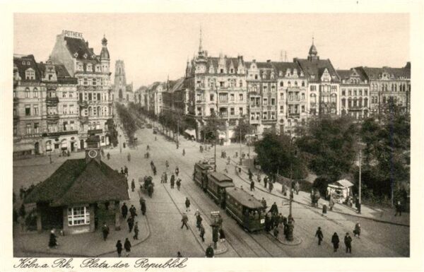 Strassenbahn Tramway-- Koeln am Rhein Platz der Republik