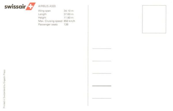 Flugzeuge Zivil Swissair Airbus A320 – Bild 2