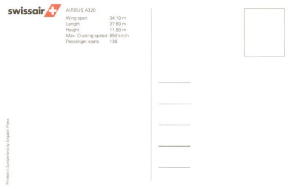 Flugzeuge Zivil Swissair Airbus A320 – Bild 2