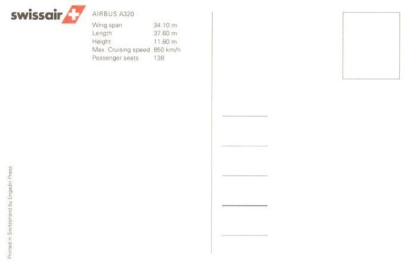 Flugzeuge Zivil Swissair Airbus A320 – Bild 2