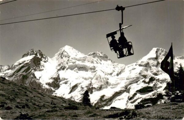 Sessellift Chairlift Telesiege Kandersteg Oeschinen