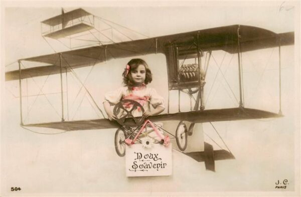 Foto JC Paris Nr. Nr. 504 Doux Souvenir Kind Segelflugzeug