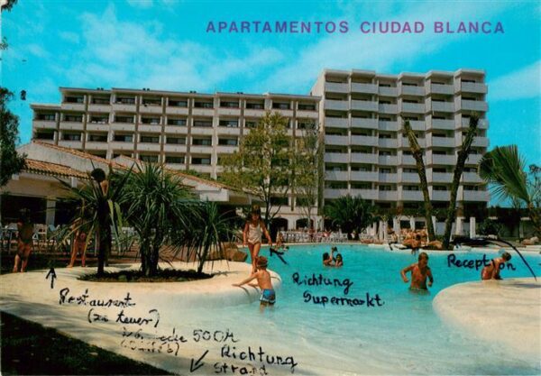 Bahia de Alcudia Mallorca ES Apartamentos Ciudad Blanca Pool