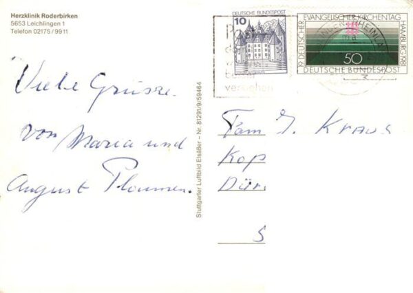 Leichlingen Rheinland Herzklinik Roderbirken Fliegeraufnahme – Bild 2