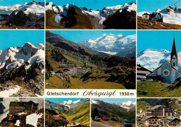 Obergurgl Soelden oetztal Tirol Gletscherpanorama Hohe Mut mit Bergstation der S