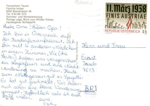 Breitenbach Tirol AT Ferienheim Taurer Gaststube Panorama – Bild 2