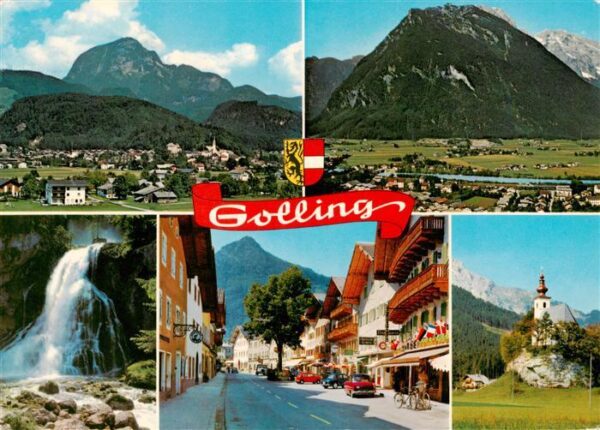 Golling  Salzach AT Schwarzaberg Hoher Goell Gollinger Wasserfall Marktsrasse St
