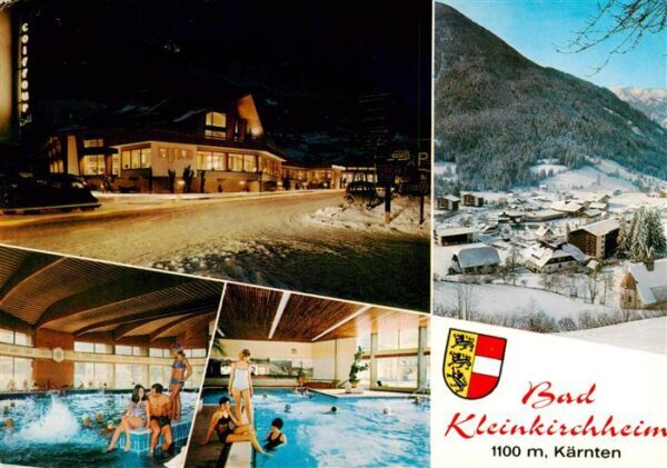 Bad Kleinkirchheim Kaernten AT Strassenpartie Hallenbad Panorama