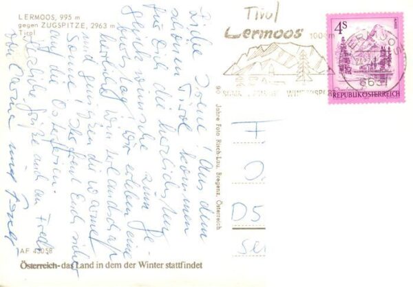 Lermoos Tirol AT Ortspartie mit Kirche – Bild 2