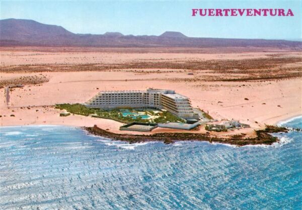 Corralejo Fuerteventura ES Hotel Tres Islas Fliegeraufnahme