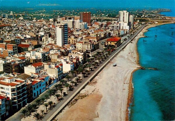 Vinaroz Castellon ES Fliegeraufnahme