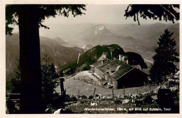 Vorderkaiserfelden Kaisergebirge Tirol AT Fernsicht Blick auf Kufstein