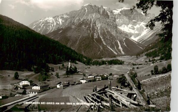 Obernberg Brenner Tirol AT Panorama Blick gegen Tribulaun Alpen
