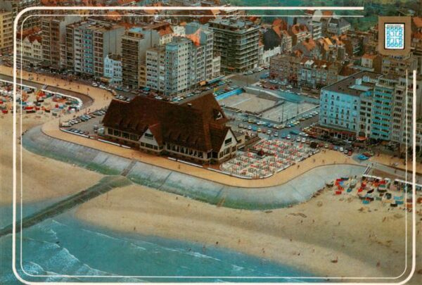 Middelkerke Belgie Casino plage et digue vue aérienne