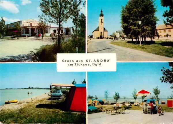 St Andrae Zicksee Burgenland AT Cafe Restaurant Arabia Kirche Zeltplatz Terrasse