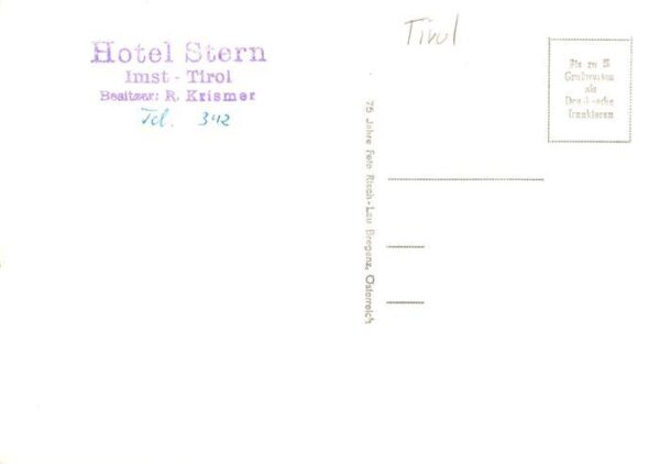 Imst Tirol AT Hotel Stern Gaststube Treppe Panorama – Bild 2