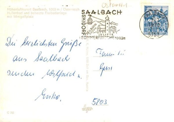 Saalbach -Hinterglemm AT Hallenbad und Freibad mit Minigolfplatz – Bild 2