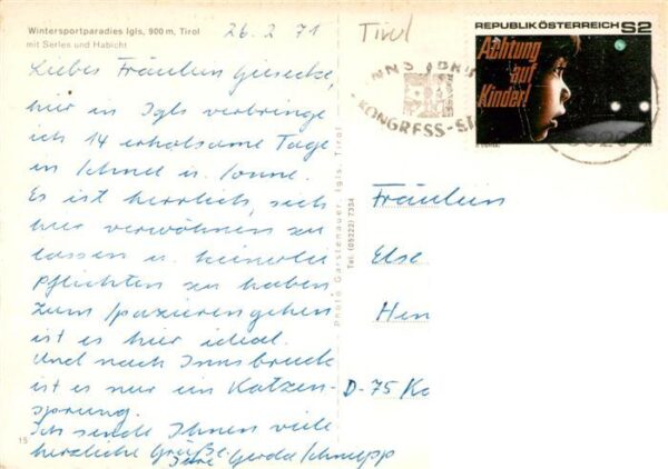 Igls Tirol AT Panorama mit Serles und Habicht – Bild 2