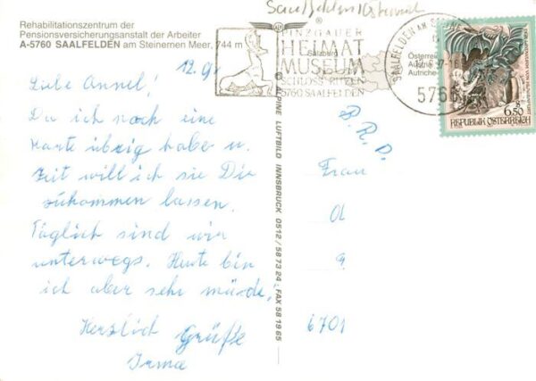 Saalfelden Steinernes Meer AT Fliegeraufnahme mit Rehazentrum – Bild 2