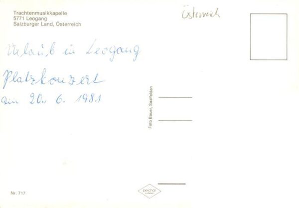 Leogang Saalbach-Hinterglemm AT Trachtenmusikkapelle Leogang Gemeindeamt – Bild 2