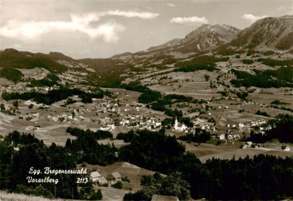 Egg Bregenzerwald Vorarlberg AT Fliegeraufnahme