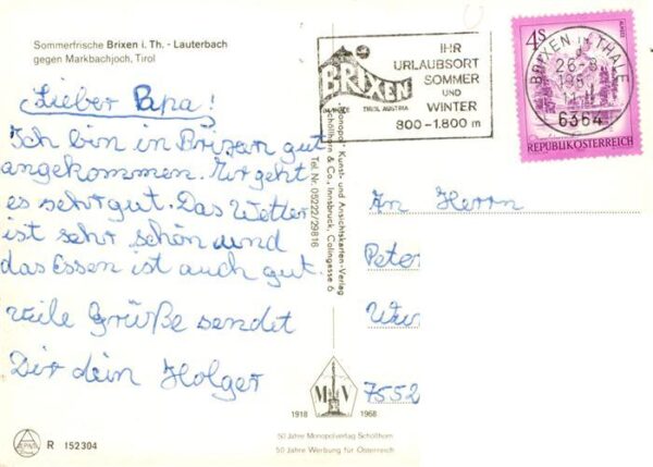 Brixen Thale Tirol AT mit Maarkbachjoch – Bild 2